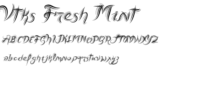 Vtks Fresh Mint font